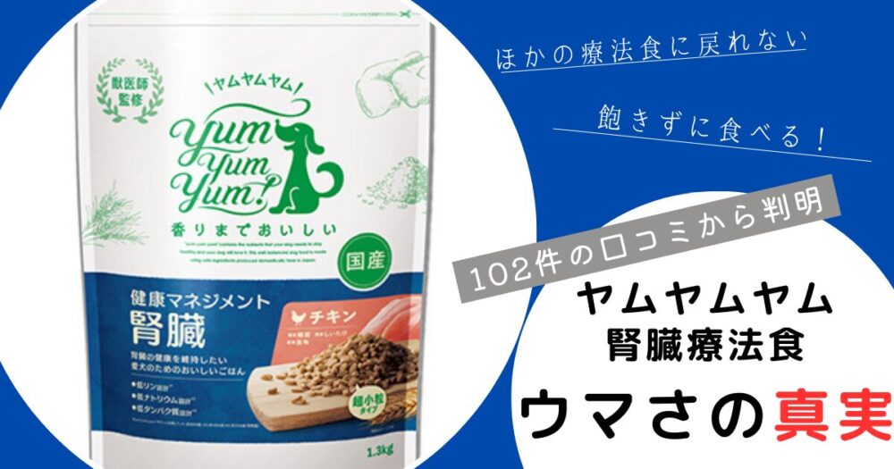 102件の口コミで判明！ヤムヤムヤム腎臓用フード驚異の味わい